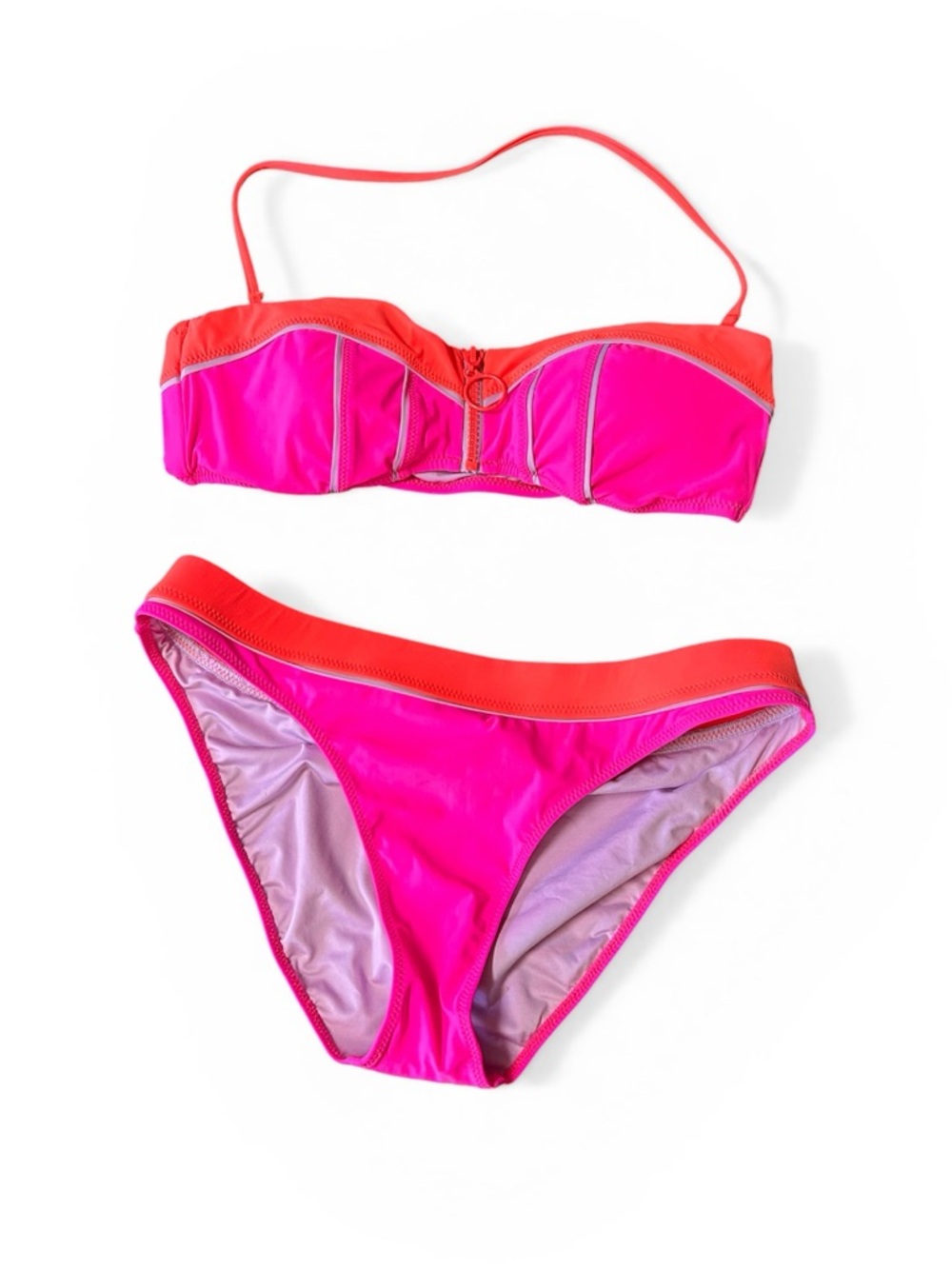 Nanette Lepore Neon Pink/Orange Bikini Set
